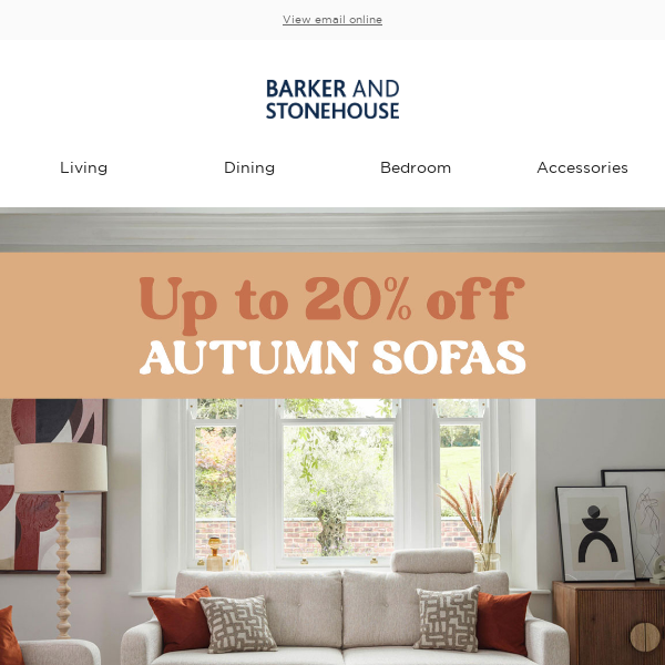 Sofa Savings – up to 20% off!