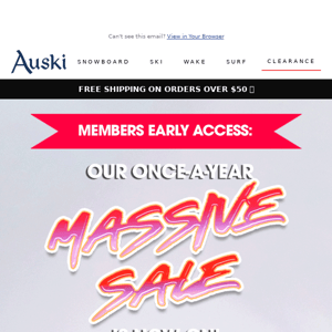 MEMBERS EARLY ACCESS: Annual Sale before stock sells out! 😱🔥