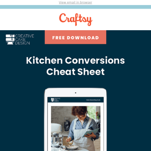 Kitchen Conversions Cheat Sheet