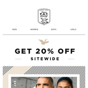 Get 20% Off Sitewide