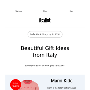 Beautiful Gift Ideas—Gucci Eyewear, Marni Kids, FPM Travel 55%* Sale