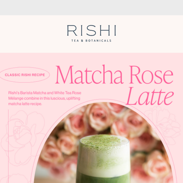 Matcha Rose Latte