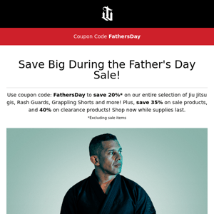 Up to 40% Off During the Father's Day Sale 🔥