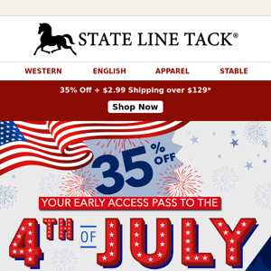 Hello, July…Hello 35% Off + $3 Shipping!