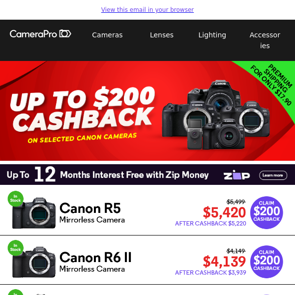 Get Cashback on Canon Cameras: Claim Up to $200 Now!