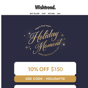 Get Your Holiday Wishtlist with 20% OFF!