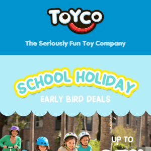School Holiday Early Bird Deals | Up to 35% Off!
