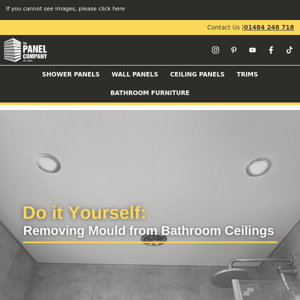 How to remove mould from bathroom ceilings >