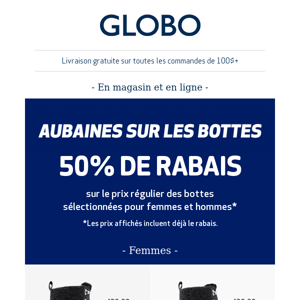 Vous ne rêvez pas : bottes à 50% de rabais