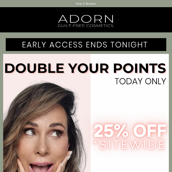 DOUBLE YOUR POINTS 💸TODAY ONLY