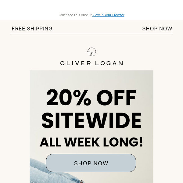SHOP 20% off – SITEWIDE