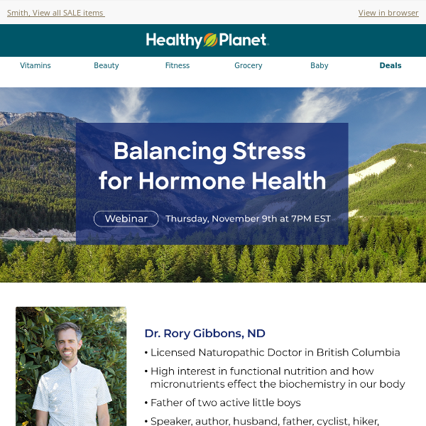 Live Webinar Today! Balancing Stress For Hormone Health
