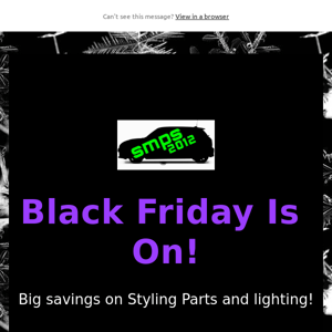 Black Friday Is On!