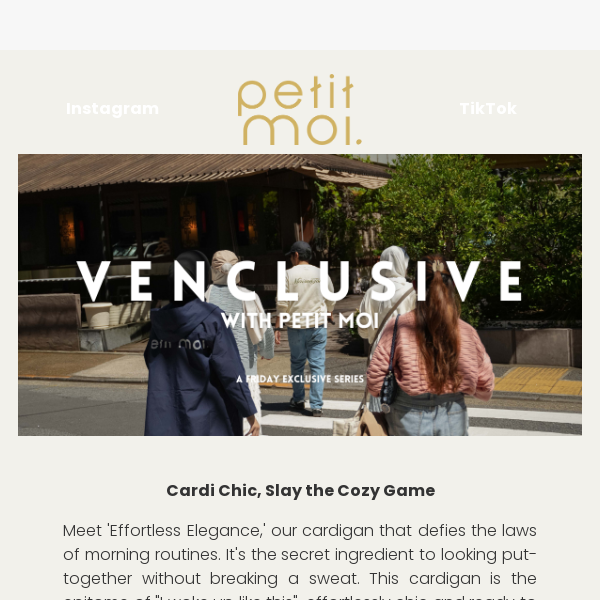 Venclusive with PM: Cardi Chic, Slay the Cozy Game!
