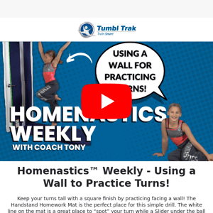 [Homenastics™ Weekly] Using a Wall to Practice TURNS?! 🔥