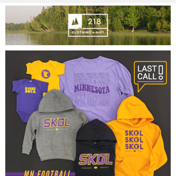 MN Football Gear Pre-Order Ending Soon