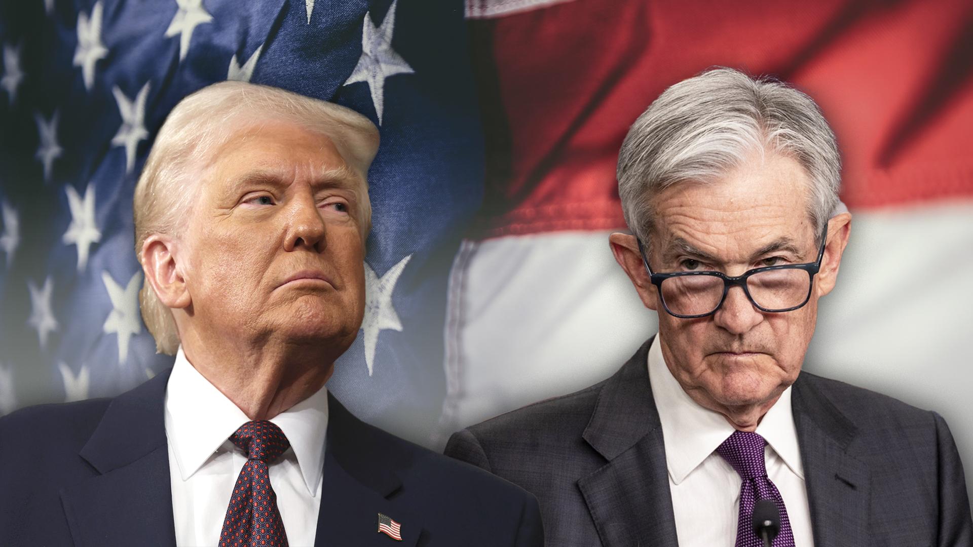 Donald Trump et Jerome Powell: le président des Etats-Unis veut plier la Fed à sa stratégie économique, mais le patron de la banque centrale défend farouchement son indépendance.