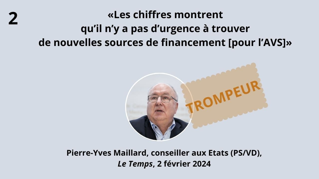 Quatre affirmations erronées des partisans de la 13e rente AVS