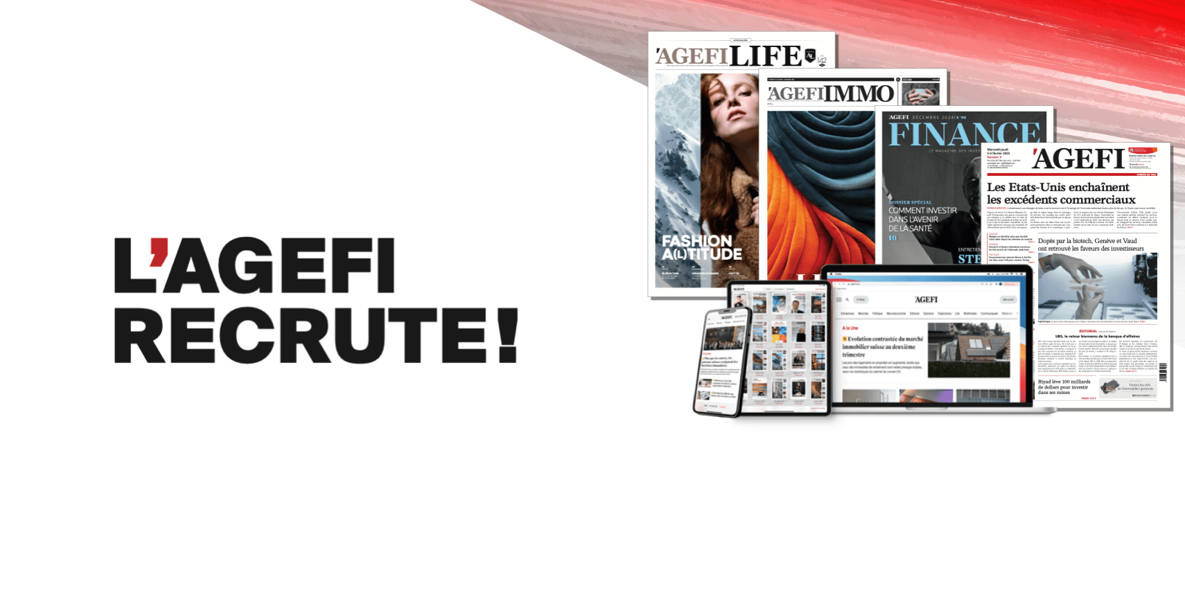 L'Agefi recrute!