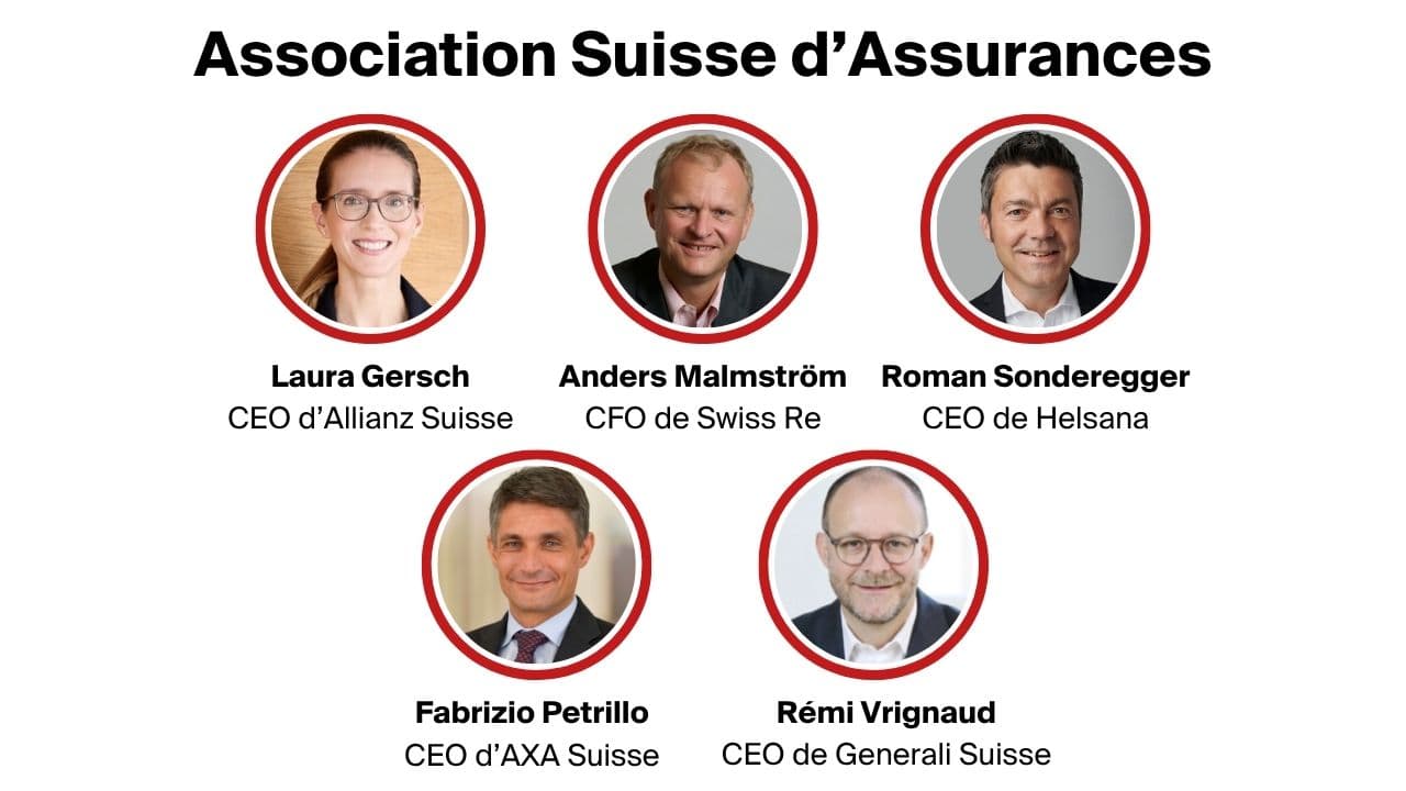 Les nouveaux membres de l'organe stratégique de l'Association Suisse d'Assurances.