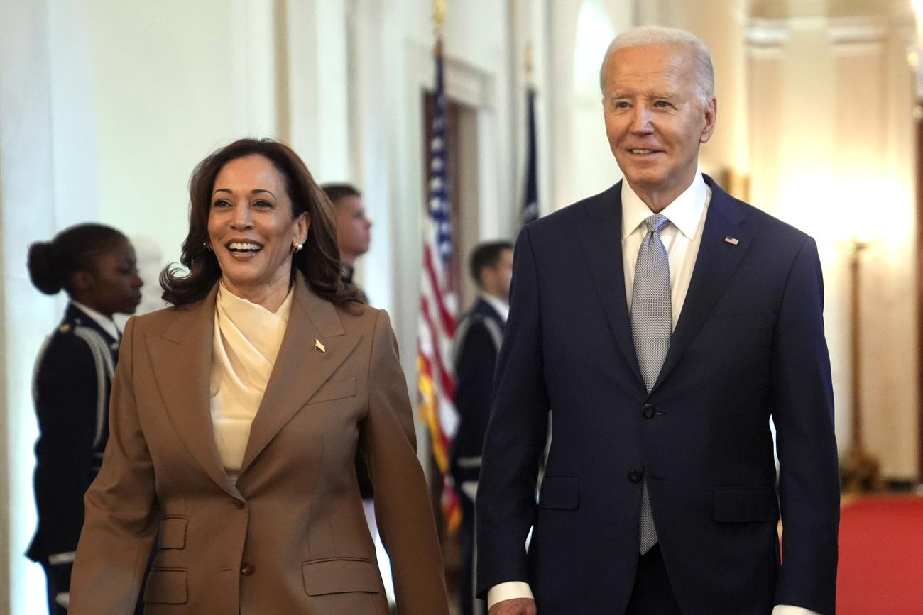 Le président Joe Biden a directement endossé la candidature de sa vice-présidente Kamala Harris. 