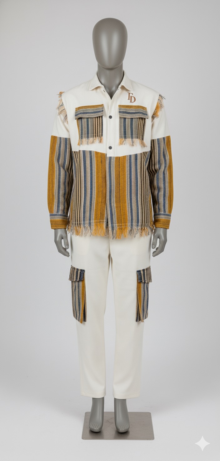 Bold brown, black, and golden yellow image 2