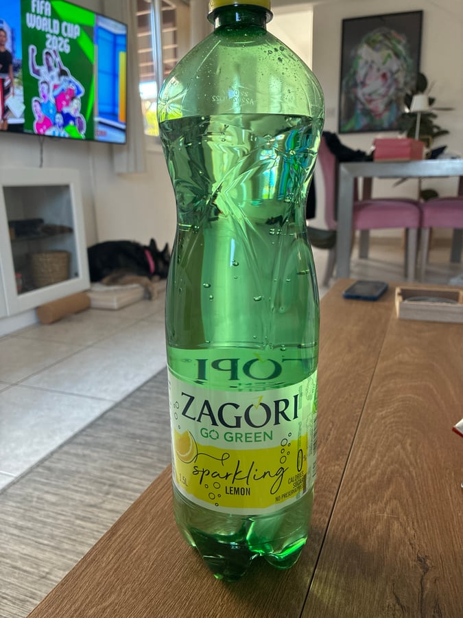 Zagori Go Green Sparkling Lemon Water