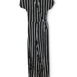 Black & White Striped Jumpsuit