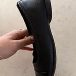 Ecco Black Flats Size 38