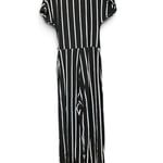 Black & White Striped Jumpsuit