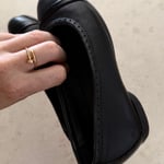 Ecco Black Flats Size 38