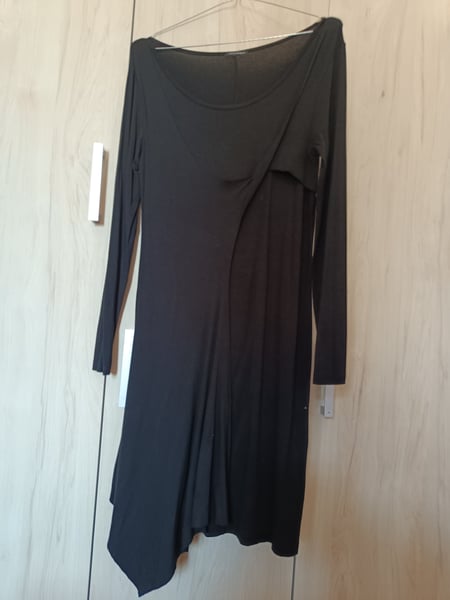 Black Off-The-Shoulder Long Sleeve Dress