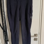 Black Women's Leggings with Logo and Pocket