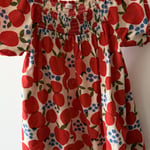 NEXT 3-6m Fruit Print Smocked Dress
