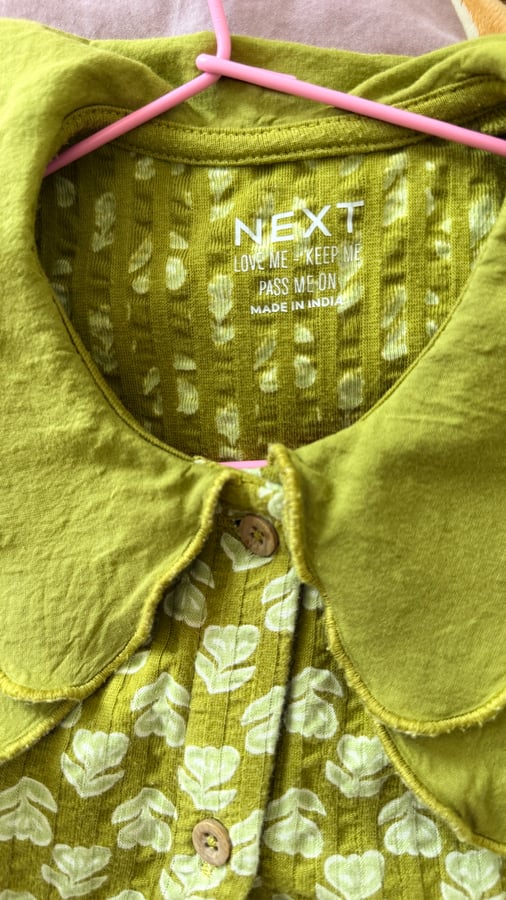 NEXT Green Floral Blouse 4-5 years 