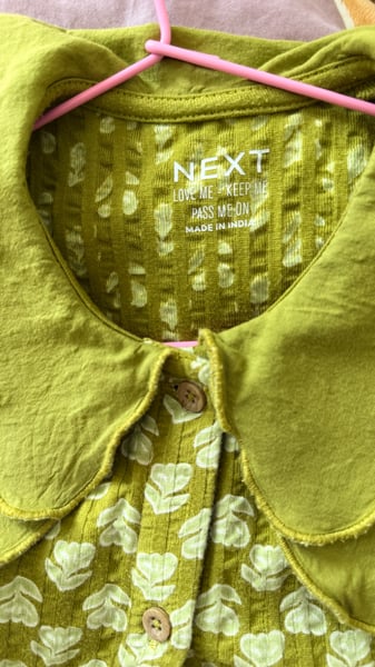NEXT Green Floral Blouse 4-5 years 