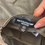 Grey Denim Skirt with Belt