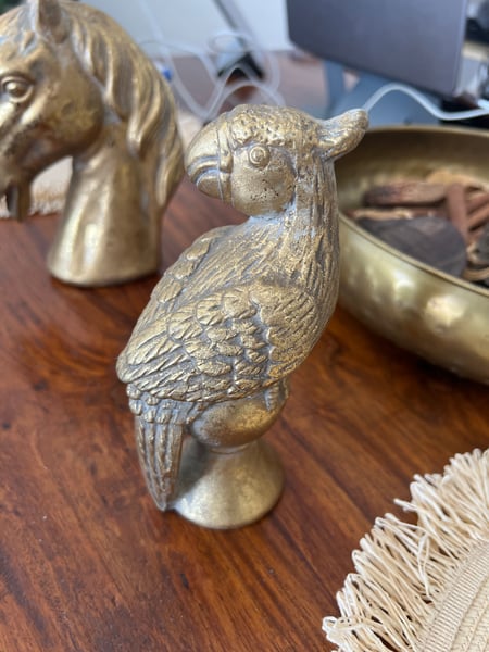Brass Bird Statue