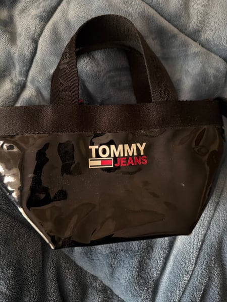 Tommy Jeans Black Shiny Handbag