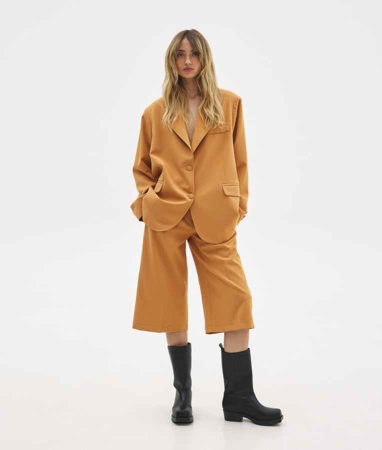 SUNSETGO Erika Oversized Blazer – Caramel | New with Tags