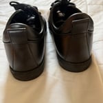 DSQ2 Black Leather Sneakers used 43 size