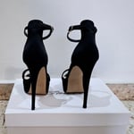 Black High Heeled Sandals