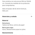 Pantalonero extraible Ikea Pax