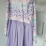 SHEIN Girl Leopard Print Pastel Tulle Dress (8yrs)