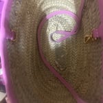 Jacquemus Pink Straw Tote Bag