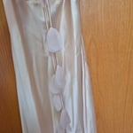 Butter Yellow Colored Formal Satin Dress