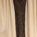Zara Leopard print satin slip midi Dress,XS size