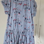Mayoral Girls Blue Drop-Waist Dress - Fun Character Graphic Print - Size 6 Years (116 cm)