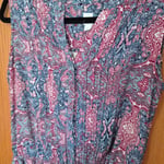 Paisley Print Sleeveless Dress
