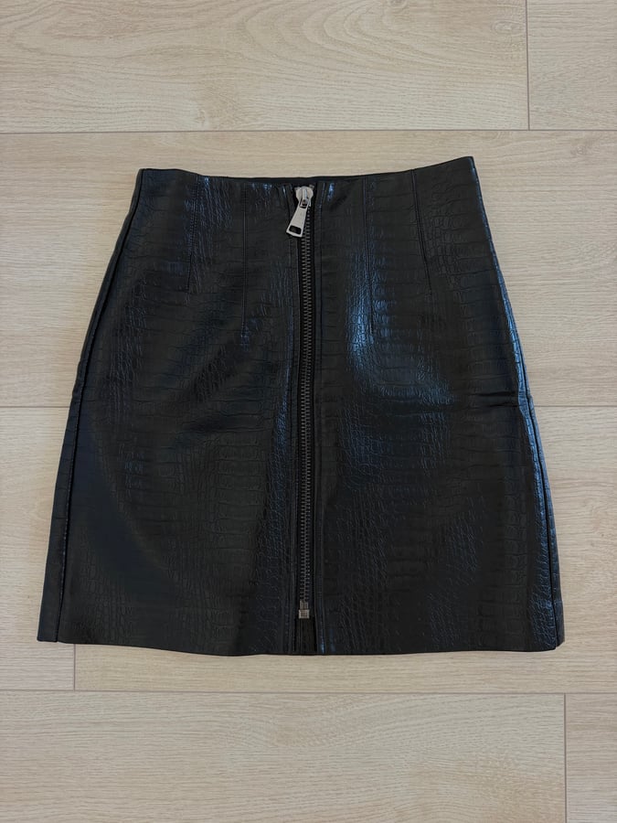 Black Leather Skirt